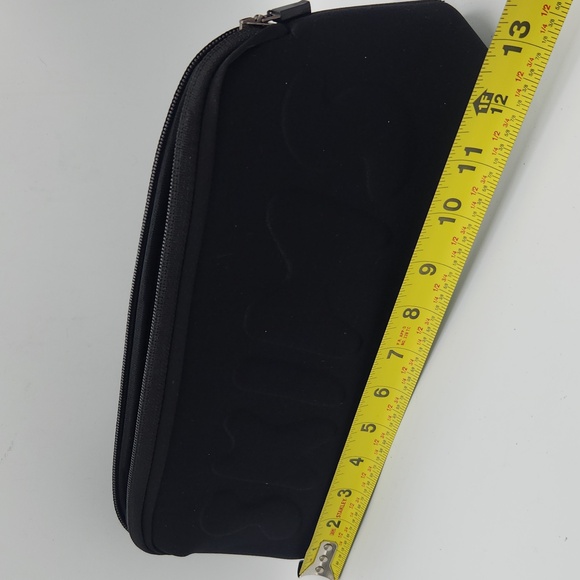 SKIMS Neoprene Pouch in Soot Black Cosmetic Bag - Picture 6 of 7